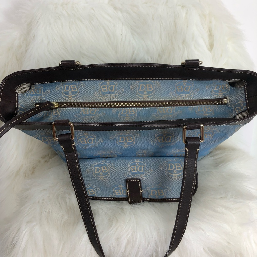 Dooley & Bourke blue monogram bag tote - Picture 6 of 8